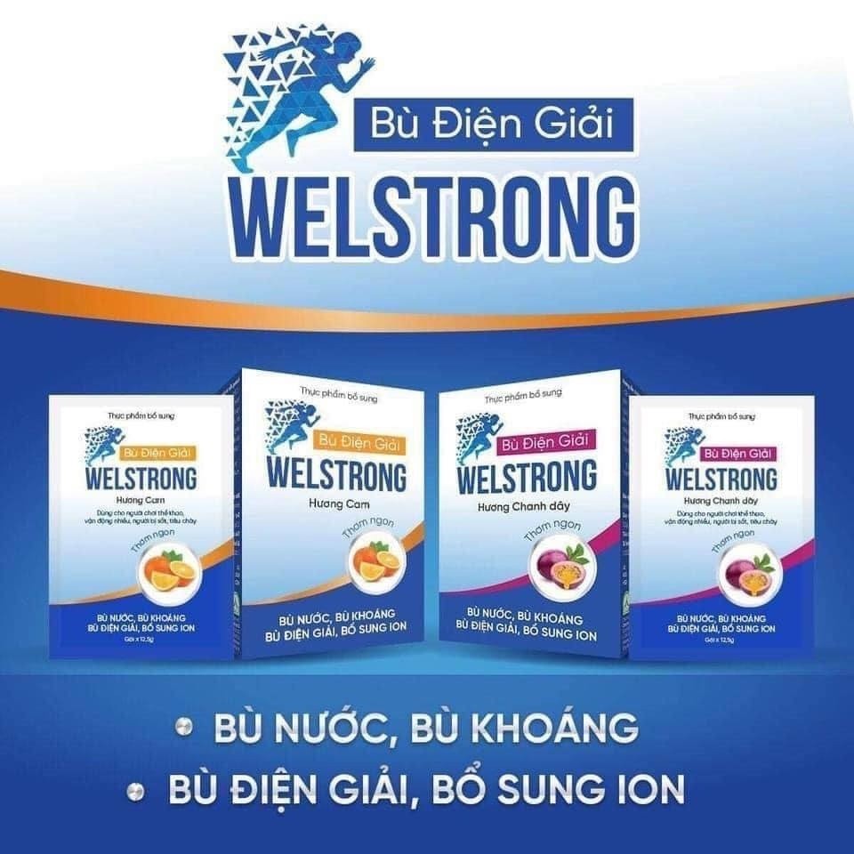 Ảnh Bù Điện Giải Welstrong Ích Nhân Giúp Bổ Sung Ion, Nước Và Khoáng Giảm Mệt Mỏi Hộp 5 Gói 2