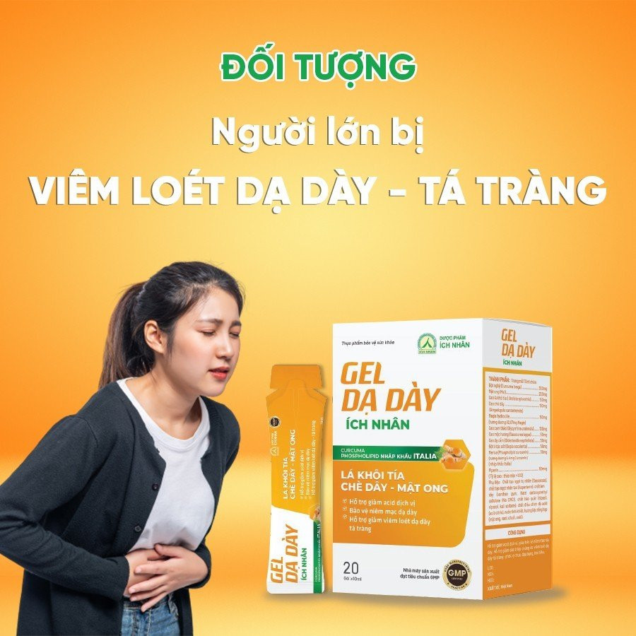 Ảnh Gel Dạ Dày Ích Nhân Hỗ Trợ Giảm Acid Dịch Vị - Giảm Viêm Loét Dạ Dày Tá Tràng - Bảo Vệ Niêm Mạc Dạ Dày - Hộp 20 Gói 2