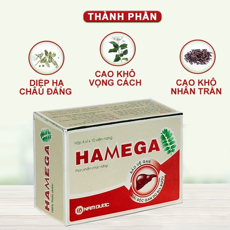 Ảnh Viên uống HAMEGA  Hỗ Trợ Giải Độc Gan, Mát Gan, Giải Rượu Và Tăng Cường Chức Năng Gan - Hộp 40 viên 3