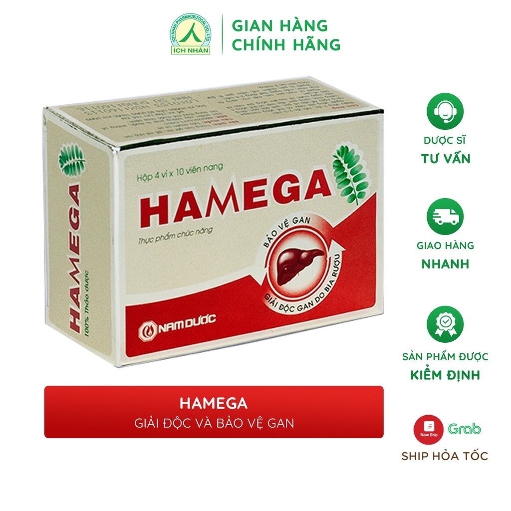Ảnh Viên uống HAMEGA  Hỗ Trợ Giải Độc Gan, Mát Gan, Giải Rượu Và Tăng Cường Chức Năng Gan - Hộp 40 viên 2