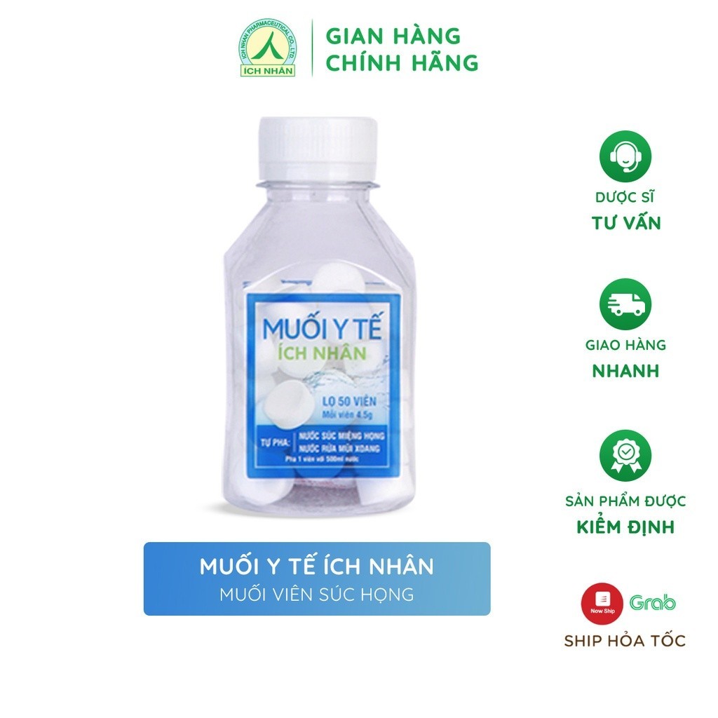 Ảnh Viên Muối Ích Nhân Sát Khuẩn Mũi Họng An Toàn Tiện Lợi - Lọ 50 Viên MYT 2