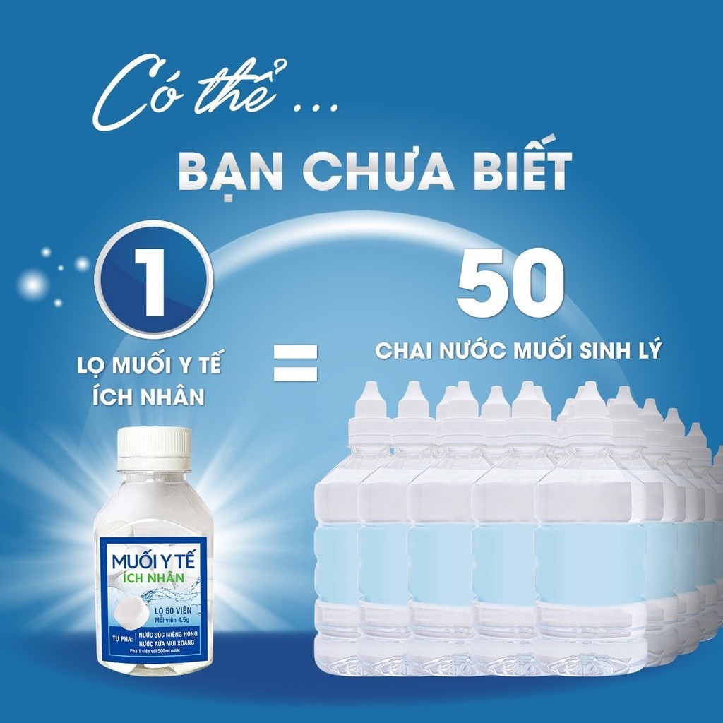 Ảnh Viên Muối Ích Nhân Sát Khuẩn Mũi Họng An Toàn Tiện Lợi - Lọ 50 Viên MYT 3