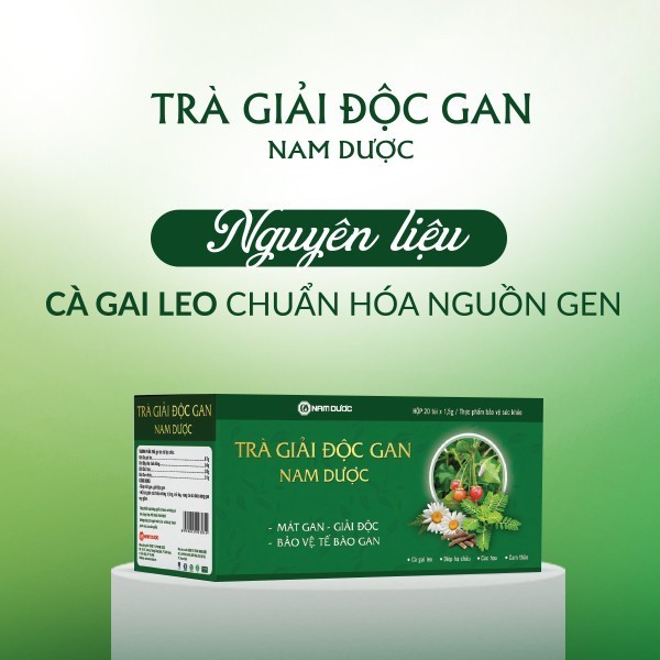 Ảnh Trà giải độc gan Nam Dược giúp mát gan, tăng cường chức năng gan an toàn, hiệu quả - hộp 20 túi lọc 3