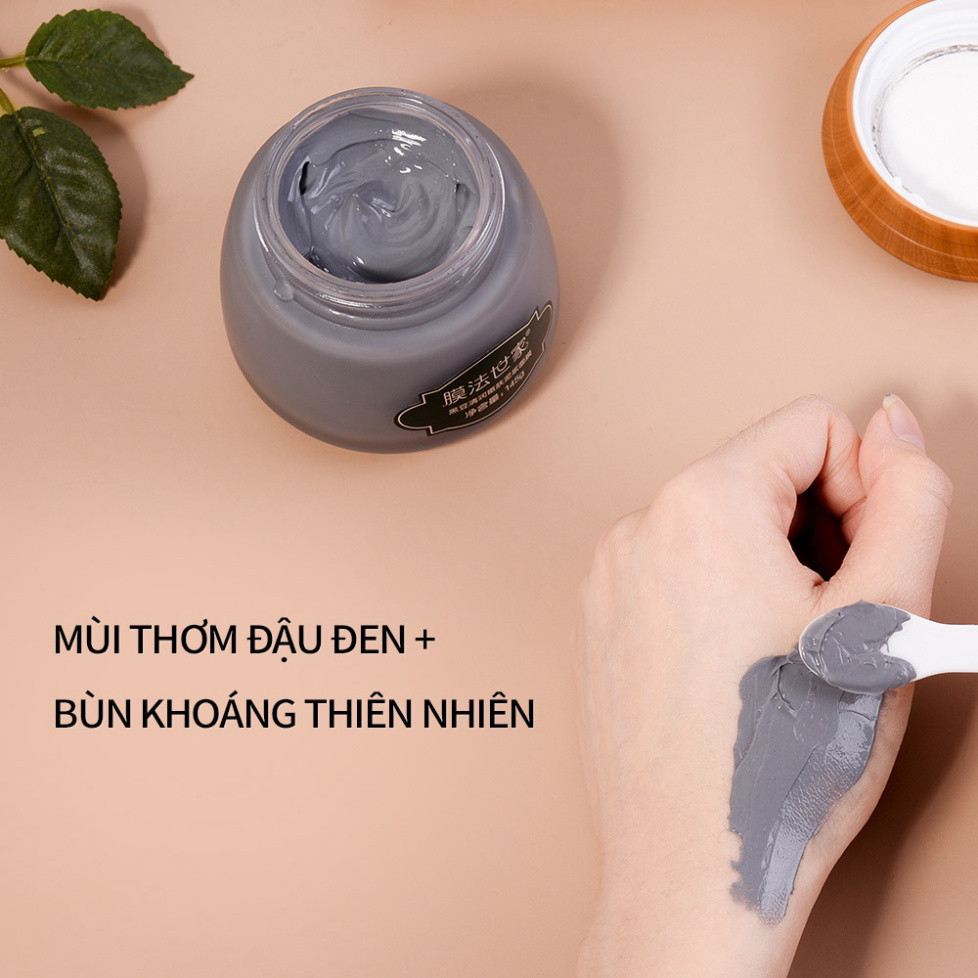 Mặt nạ đất sét MASKFAMILY thành phần đậu đen, hỗ trợ se khít lỗ chân lông, giúp da mềm mịn trắng sáng 145g