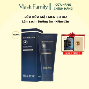 Sữa rửa mặt men Bifida MASK FAMILY Làm Sạch Bã Nhờn, Thu Nhỏ Lỗ Chân Lông, Dành Cho Mọi Loại Da