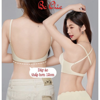 Áo lót nữ cài trước đệm 3cm - Áo ngực su đúc hở lưng mềm mịn đệm bàn tay gom nâng ngực đầy đặn A 722 BC_CHIC LINGERIE