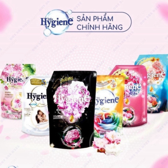 Nước xả vải Hygiene Thái Lan đậm đặc lưu hương lâu nước mềm vải thơm hương tự nhiên