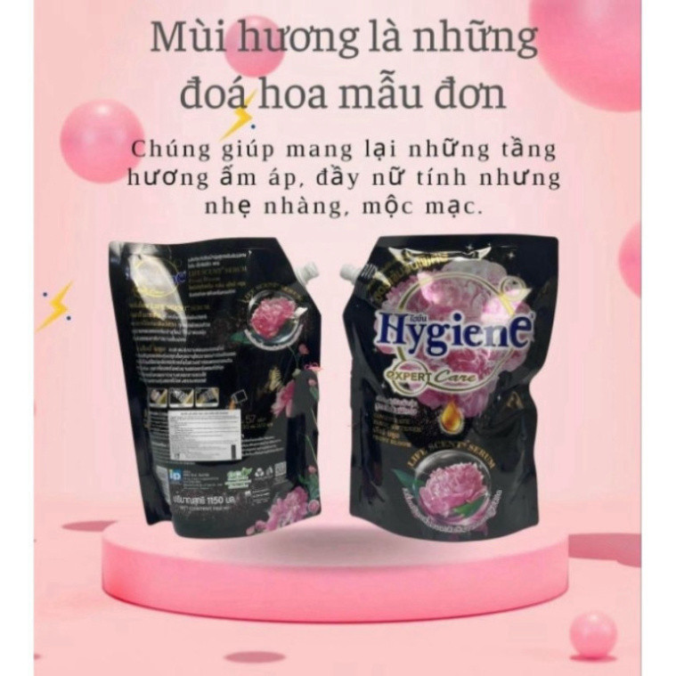 Nước xả vải Hygiene Thái Lan đậm đặc lưu hương lâu nước mềm vải thơm hương tự nhiên