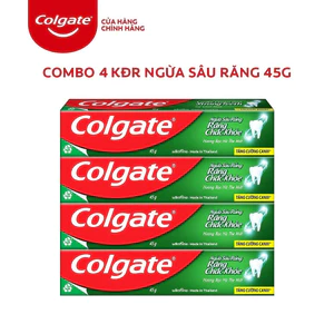 Bộ 4 Kem đánh răng Colgate ngừa sâu răng răng chắc khỏe 45g/tuýp