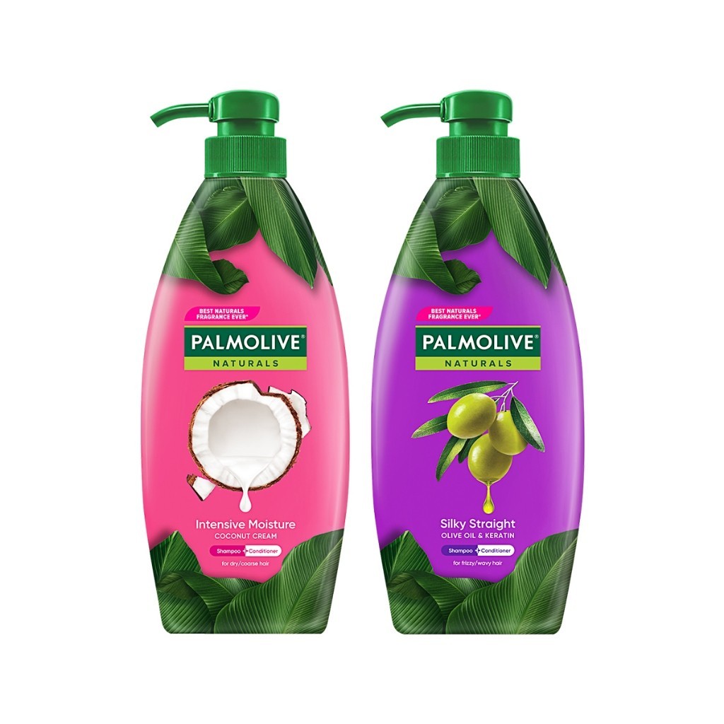 Ảnh Bộ 2 Dầu gội Palmolive kèm xả 2-trong-1 chiết xuất Sữa dừa và Keratin kết hợp quả ô liu 600ml 2