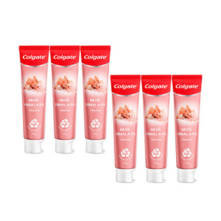 Bộ 6 Kem đánh răng Colgate thiên nhiên muối Himalaya sáng khỏe 180g