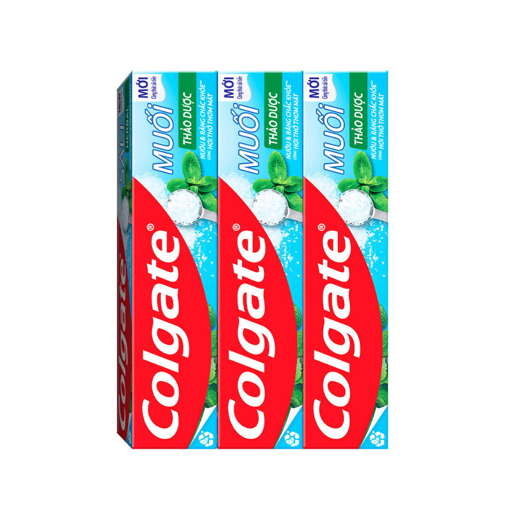 Ảnh Bộ 3 Kem Đánh Răng Colgate Herbal Salt Muối Thảo Dược bảo vệ răng và nướu tối ưu 225g/tuýp 2