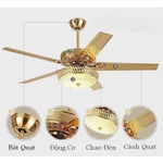 Quạt Trần Lato 5 Cánh Lõi Đồng Chạy Êm 6 Cấp Độ Gió 3 Chế Độ Đèn Điều Khiển Từ Xa Bảo Hành 10 Năm Mã 02 — ảnh 6