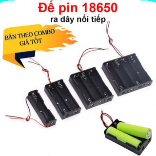 [Ưu đãi] Đế pin 18650 loại ra dây nối tiếp
