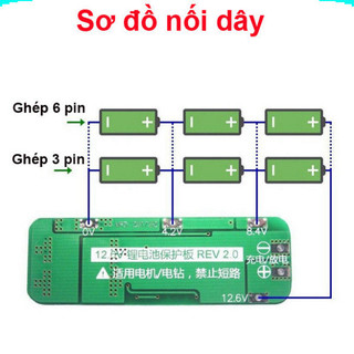 Mạch sạc cân bằng khối pin 3S ( 3 viên 18650) - dòng xả 20A
