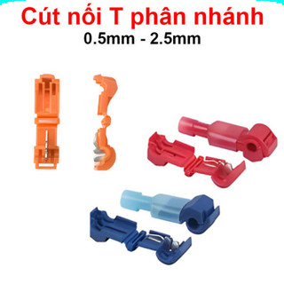 [Ưu đãi] (20 cái) Bộ cút nối dây điện chữ T, cút nối dây điện phân nhánh