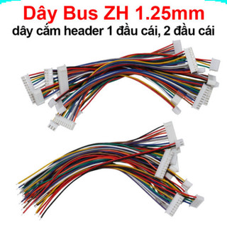 [Ưu đãi] (10 cái) Dây Bus ZH 1.25mm, dây cắm header 1 đầu cái, 2 đầu cái
