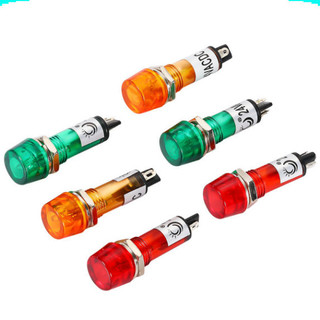 [Ưu đãi] (5 cái) Đèn báo XD10 - 3 lỗ khoét 10mm điện áp 12V, 24V, 220VAC, 380VAC