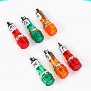 [Ưu đãi] (5 cái) Đèn báo XD10 - 3 lỗ khoét 10mm điện áp 12V, 24V, 220VAC, 380VAC