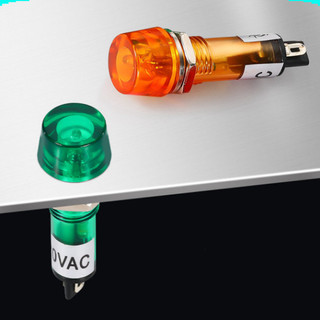 [Ưu đãi] (5 cái) Đèn báo XD10 - 3 lỗ khoét 10mm điện áp 12V, 24V, 220VAC, 380VAC