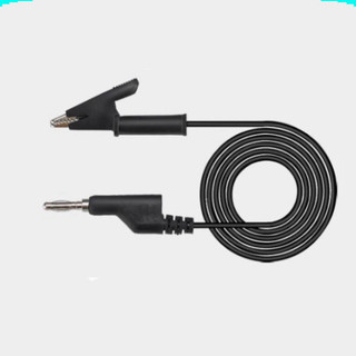Dây kẹp silicon 2 đầu 1 đầu kẹp cá sấu + 1 đầu jack bắp chuối