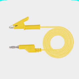 Dây kẹp silicon 2 đầu 1 đầu kẹp cá sấu + 1 đầu jack bắp chuối