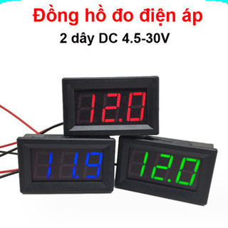 Đồng hồ hiển thị điện áp DC 4.5V - 30V 2 dây