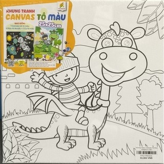 Khung Tranh CanVas Tô Màu 25x25cm- COLORMATE