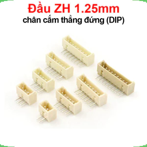 Đầu ZH 1.25mm Chân cắm nằm ngang, chân cong (DIP)
