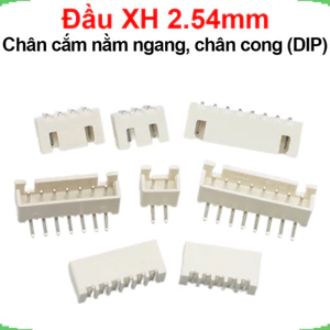 Đầu XH 2.54mm Chân cắm nằm ngang, chân cong (DIP)