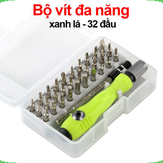 Bộ vít đa năng xanh lá 32 đầu