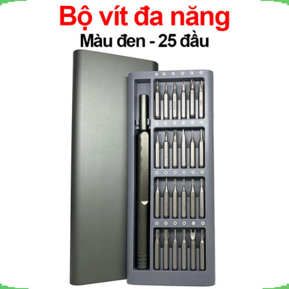 Bộ vít đa năng màu đen 25 đầu