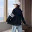 Áo Hoodie Zip có dây rút kết hợp sọc kẻ cánh tay chất nỉ dày dặn - Áo khoác nam nữ phong cách trẻ trung hot trend