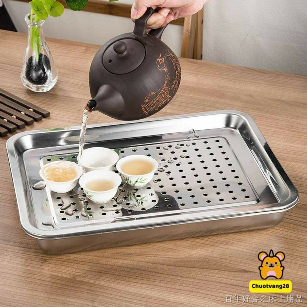 Khay trà, úp ly chén bằng inox 304 đủ kích thước cao cấp không gỉ