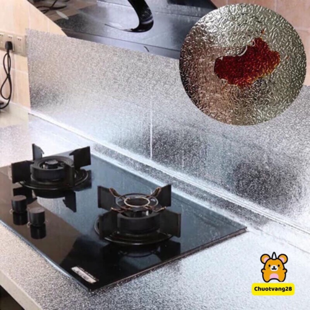 Miếng giấy bạc dán bếp chống thấm kt 3mx60cm