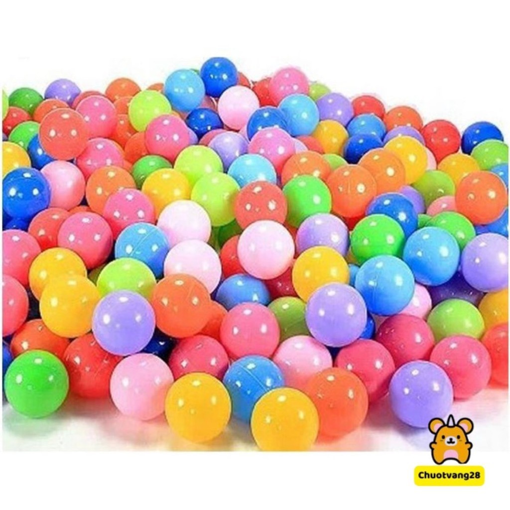 Combo 20 quả bóng nhựa mềm thả chậu tắm