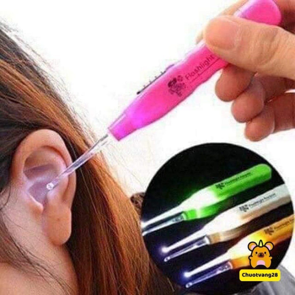 Dụng cụ Soi tai lấy ráy tai có đèn có hộp đựng
