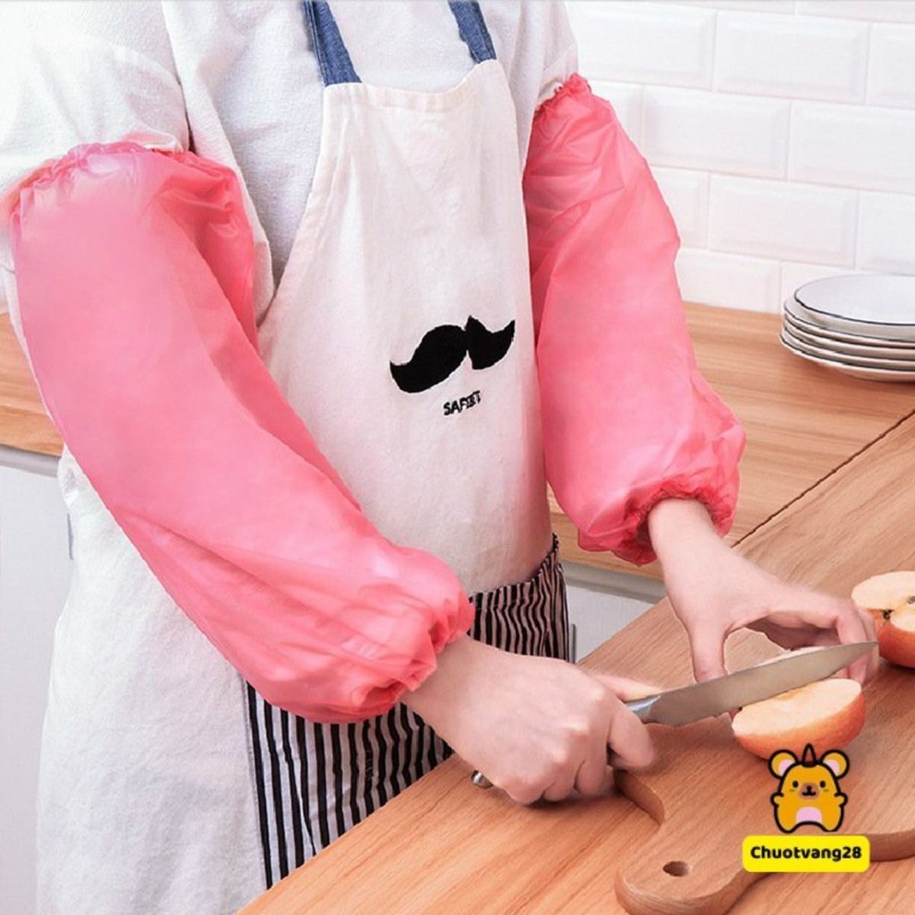 Bao ống tay vệ sinh nhà cửa, bao ống tay chống bắn dầu trong nội trợ