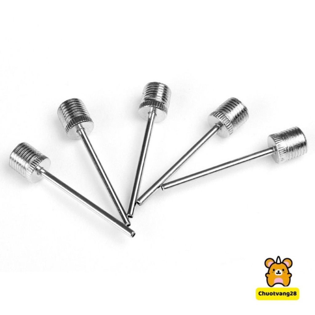 Set 10 kim bơm inox bơm bóng đá, bóng rổ, bóng chuyền bền đẹp