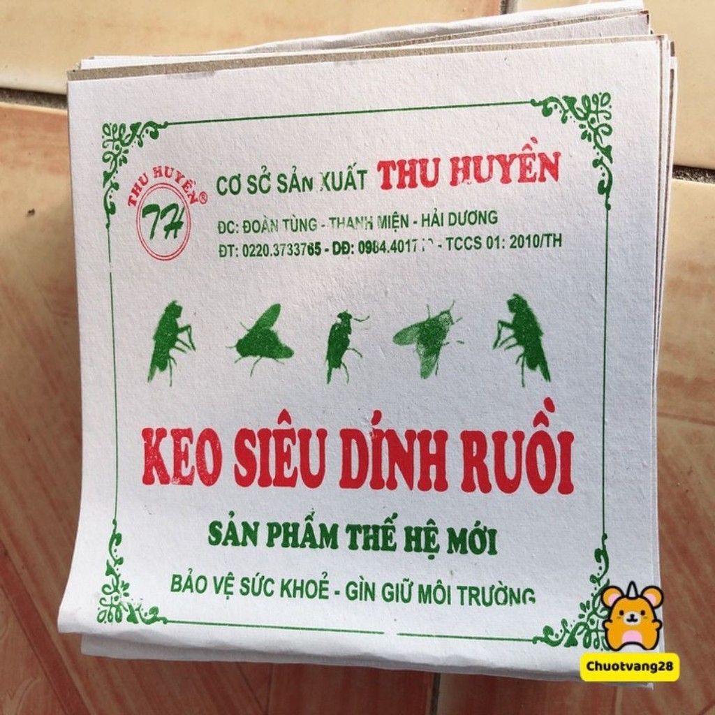 Combo 100 miếng dính ruồi nhiều keo