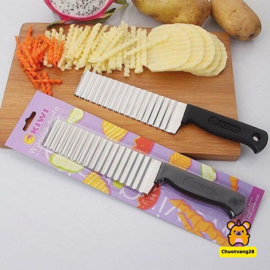 Dao tỉa sóng củ quả inox tiện dụng