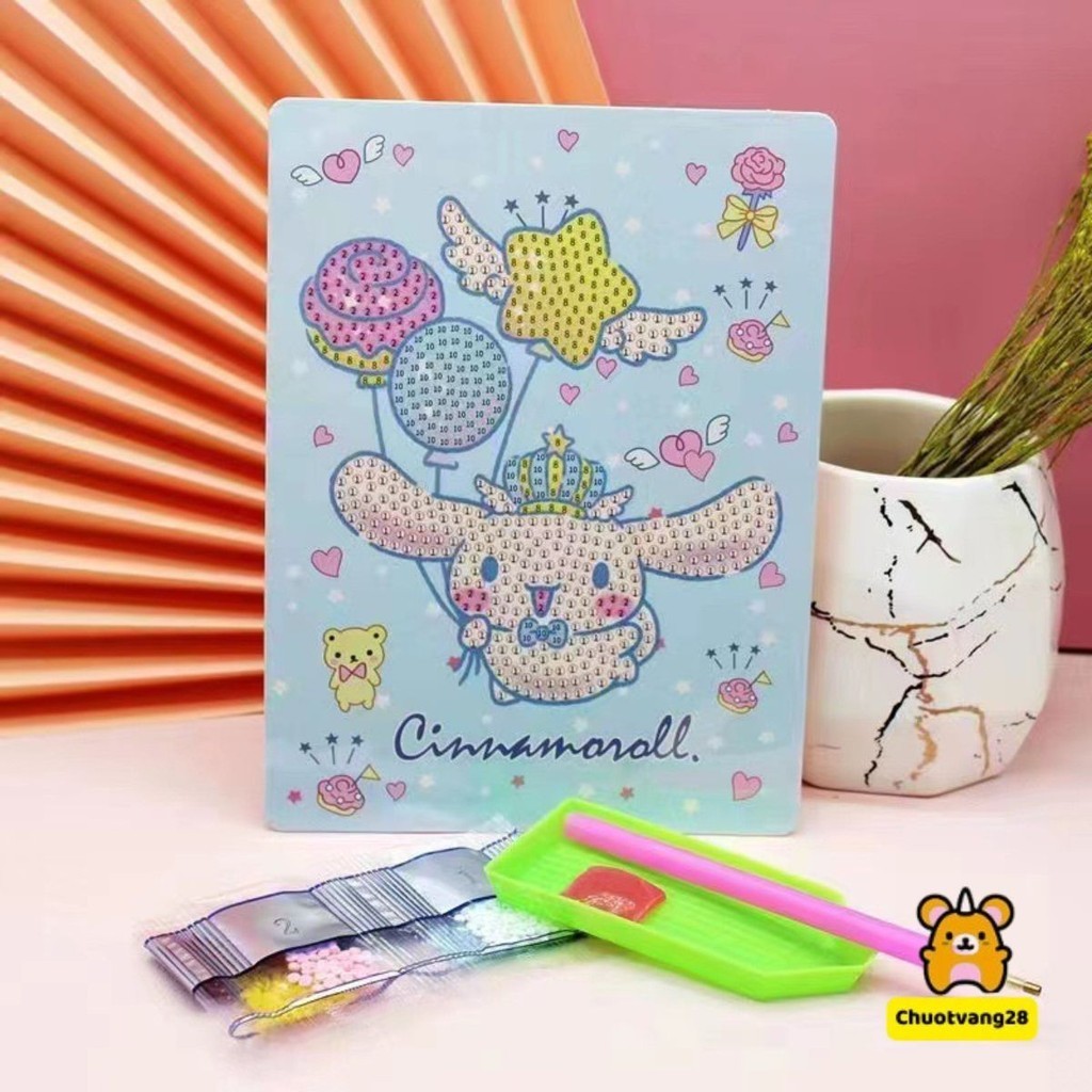Tranh đính đá, tranh đính đá mini DIY hình dễ thương ngộ nghĩnh cho bé tự làm khéo tay
