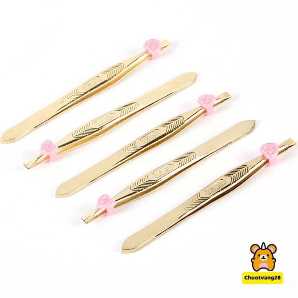 Nhíp nhổ lông mày, tóc sâu, nhíp nhổ tóc , râu màu vàng bền đẹp