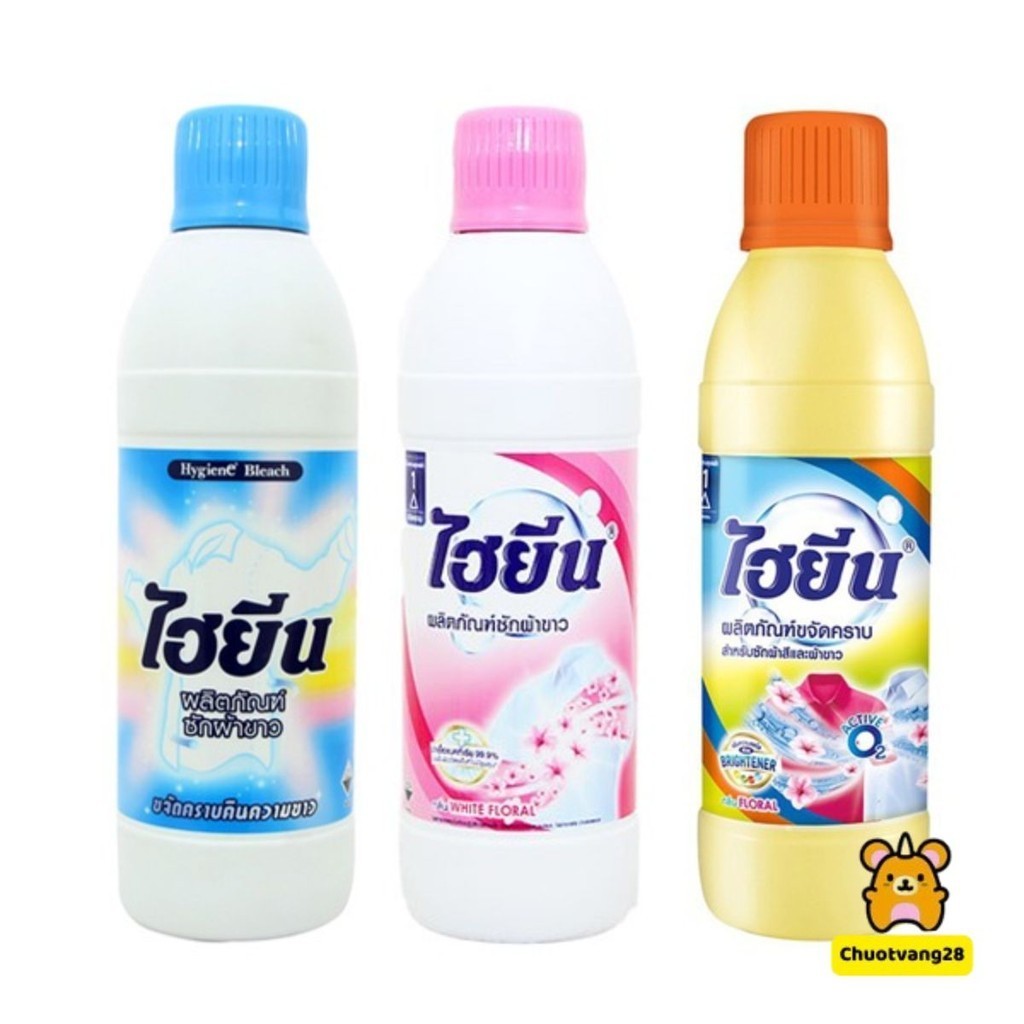 Nước Tẩy quần áo màu, tẩy quần áo trắng Hygiene Nhập khẩu Thái Lan
