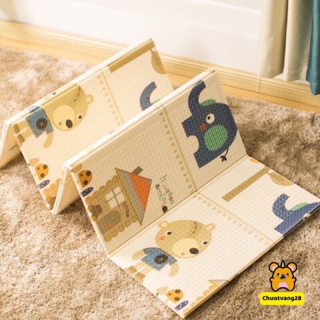 THẢM XỐP XPE CHO BÉ CHƠI GẤP GỌN CÓ TÚI ĐỰNG SIZE M8x2M