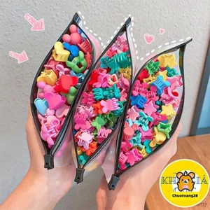 Set 50 Kẹp Tóc Càng Cua Nhí Mini Nhiều Màu Trang Trí Tóc Cho Bé Gái