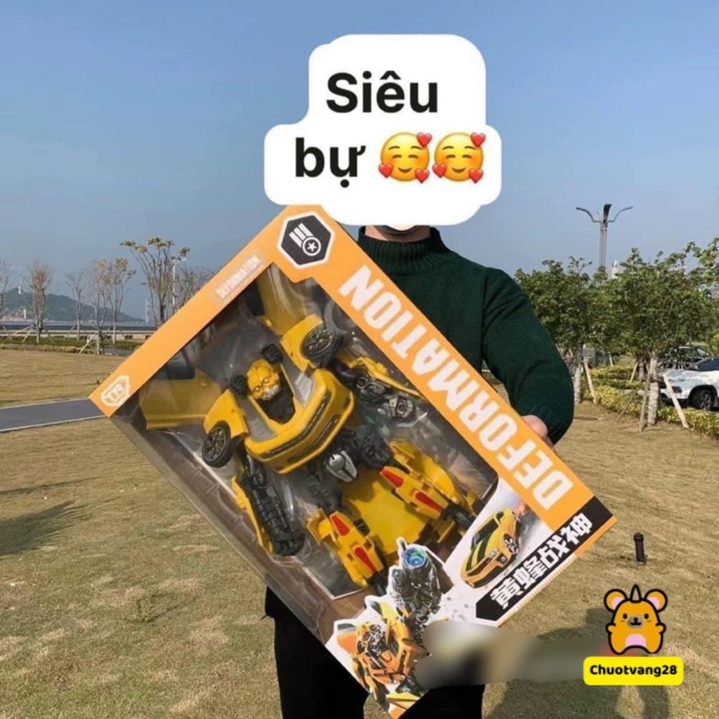 Đồ chơi ô tô Transformer biến hình siêu nhân siêu to