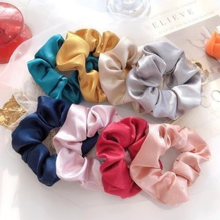 Combo 5 Buộc Tóc Scrunchies trơn nhiều màu Hàn Quốc RABBI
