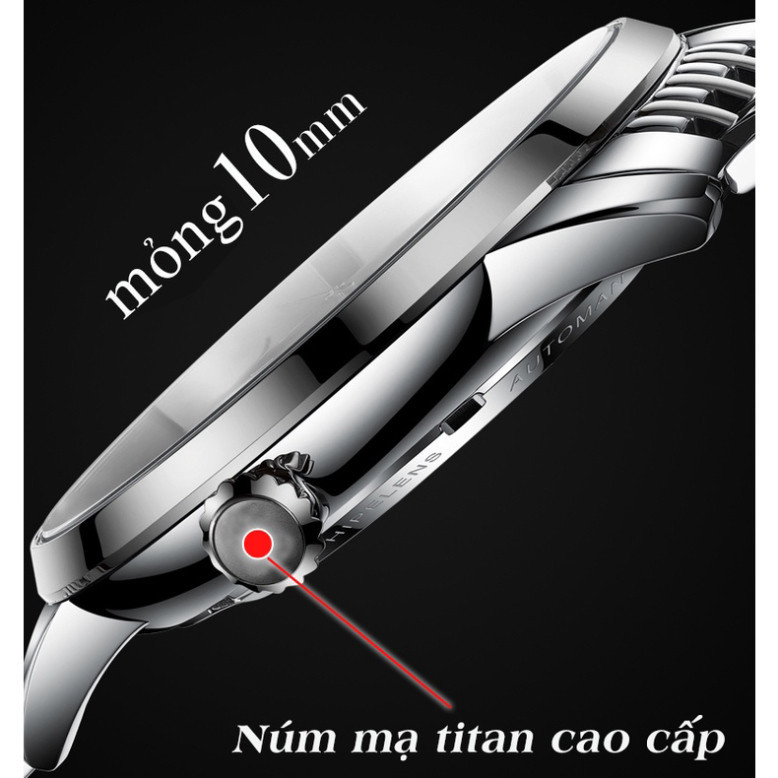 Đồng hồ Nam ROMA ITALIA P8848 Sang trọng, Khoa Thép, Chống Nước Rất Tốt, Dây Demi Đẳng Cấp