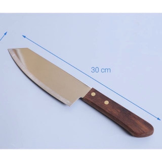 Dao thái thịt KIWI 172 173, dao bếp Thái Lan chính hãng cán gỗ chắc chắn inox bóng loáng tiện lợi - Bếp Của Hà